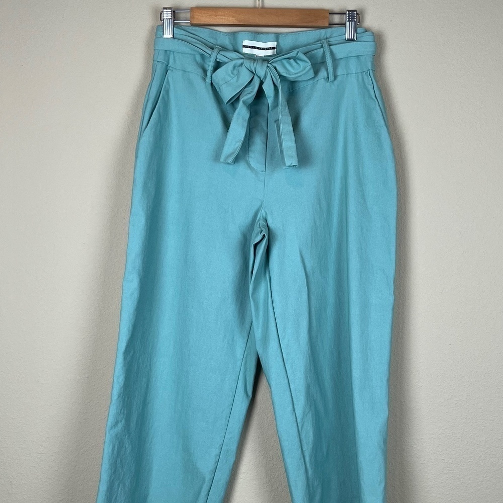 Jules  & Leopold Sage Wide Leg  Pull On Tie Waist Pants; Size L; EUC
